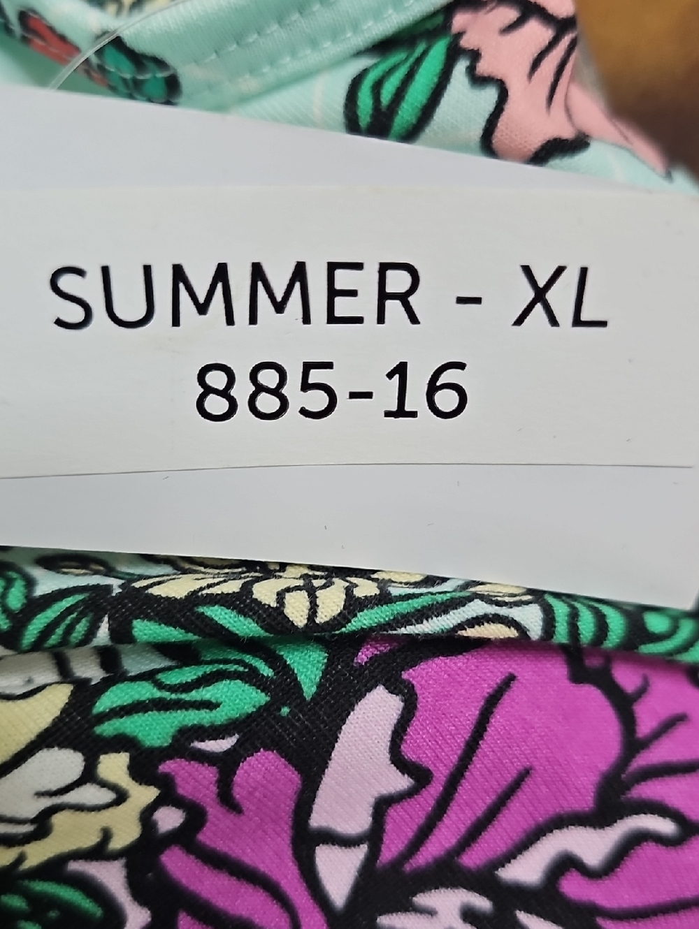 LuLaRoe Summer Mint Floral Print Dress - Picture 6 of 6